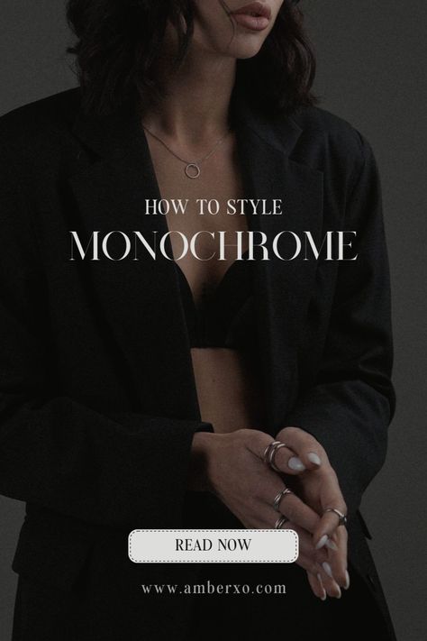 Discover the power of minimalism with 👗🔳 Monochrome Magic. A complete style guide by Amber Tarr 🖤🕶️. Learn how to elevate your wardrobe with chic, stylish monochrome outfits that never go out of style - because elegance is eternal! 🎩👟 Black Monochrome Outfit, Chic Style Outfits, Black Monochrome, Outfits Unique, Monochrome Outfit, Acne Solutions, Monochrome Color, Monochrome Fashion, Flowing Dresses