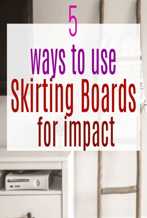 Ways To Use Skirting Boards For Impact and  include them as a design freature in your home makeover or redesign #homehacks #skirtingboards #simpleDIY #flooring #homemakeover #homedesign Skirting Board Ideas Modern, Modern Skirting Boards, Skirting Board Ideas, Oak Skirting Boards, Simple Home Design, Home Flooring, Design Hacks, Simple House Design, Gorgeous Interiors