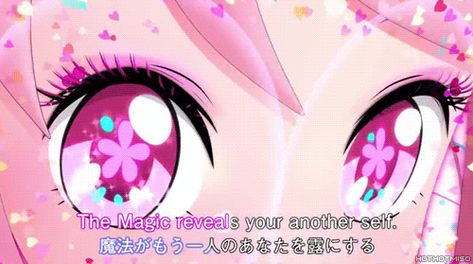 Six Heart Princess Anime, Magic Girl Aesthetic, Anime Heart Eyes, Divergent 1, Makeup Commercial, Kawaii Gif, Hearts Gif, Erich Von Stroheim, Magical Girl Aesthetic