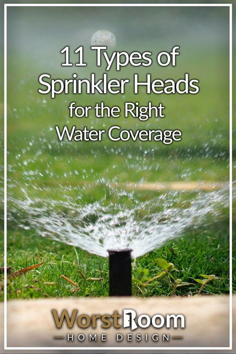 types of sprinkler heads Sprinklers For Garden, Garden Sprinkler Ideas, Front Yard Bench, Gardening Front Yard, Home Sprinkler System, Above Ground Sprinkler System, Homemade Sprinkler, Sprinkler System Design, Irrigation System Design