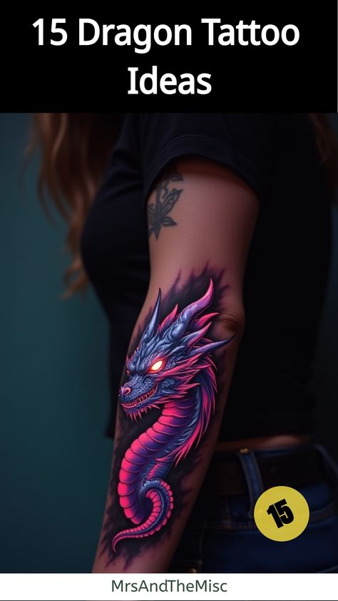 Dragon Tattoo Ideas,Cyberpunk dragon tattoo on woman's forearm Chinese Style Dragon Tattoo, Colourful Dragon Tattoo, Dragon Flying Tattoo, Dragon Breathing Fire Tattoo, Dragon Mandala Tattoo, Neo Traditional Dragon Tattoo, Abstract Dragon Tattoo, Dragon Wrapped Around Arm Tattoo, Flying Dragon Tattoo