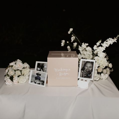 Our acrylic wishing wells are not only aesthetically pleasing but also very practical! Custom decal is included. @vickimillerphotography @studio67__ @sbcreativeco_ Wishing Well Wedding, Wishing Well, Custom Decals, Wedding Stationery, Stationery, Instagram