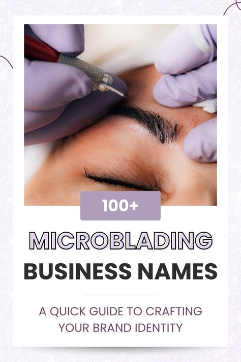 Looking to start your own microblading business? Check out this collection of 100+ unique and catchy microblading business names to help you create the perfect brand identity! From fun to stylish, find the perfect name for your new venture! Microblading Business, Social Media Management Business, Naming Your Business, Tongue Twisters, Business Structure, Business Check, Brand Voice, Creative Business Owner, Name Ideas