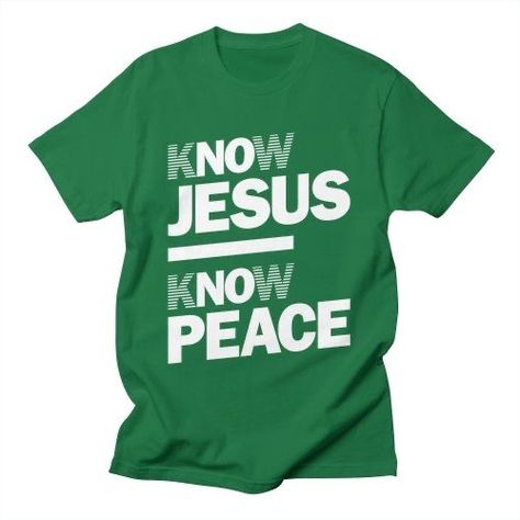 Christian Tshirt Design Ideas Logo, Know Jesus Know Peace, Church Shirt Designs, Grace And Peace, Christian Tee Shirts, Typography Designs, Christian Shirts Designs, Church Shirt, 2 Peter