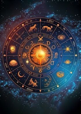 Displate is a one-of-a-kind metal poster designed to capture your unique passions. Sturdy, magnet mounted, and durable – not to mention easy on the eyes! Astrology Icons, Astrology Poster, Labyrinth Design, Products Photography, Signed Artwork, Spiritual Manifestation, Zodiac Art, Wood Patterns, Astrology Signs