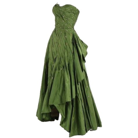 Green Dress Grunge, Green Dress Aesthetic, Modest Ball Gown, A Line Formal Dress, Dark Green Dress, Chique Outfits, Green Gown, Prom Dress Inspiration, Party Gown