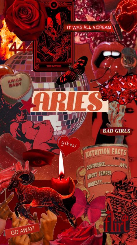 Aries Collage, Aries Core Aesthetic, Aries Core, Aries Wallpaper, Aries Aesthetic, Aries Art, Aries Baby, Cute Images For Wallpaper, Aries Zodiac Facts