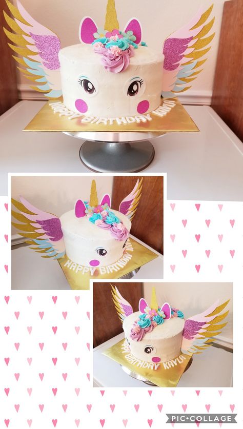 Alicorn Cake Birthday, Alicorn Birthday Party, Pegasus Birthday Party, Pegasus Cake, Pegasus Birthday Cake, Adele Birthday, Fairy Garden Cake, Double Birthday Parties, Rainbow Unicorn Birthday Party