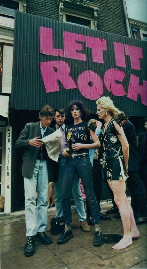 let it rock london 1 - Flashbak Punk Prom, Punk Shop, 70s Punk, Teddy Girl, Rock Aesthetic, Teddy Boys, 70s Outfits, Punk Scene, Punk Inspiration