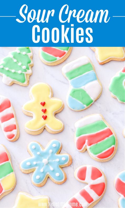 Sugar Cookies Sour Cream Recipe, Best Sugar Cookie Recipe Cutout Sour Cream, Soft Cut Out Cookies Sour Cream, Sour Cream Sugar Cookies Recipe, Sugar Cookie With Sour Cream Recipe, Christmas Sour Cream Sugar Cookies, Sour Cream Cutout Sugar Cookies, Sour Cream Sugar Cookie Recipe Cut Out, Sugar Cookie Sour Cream Recipe