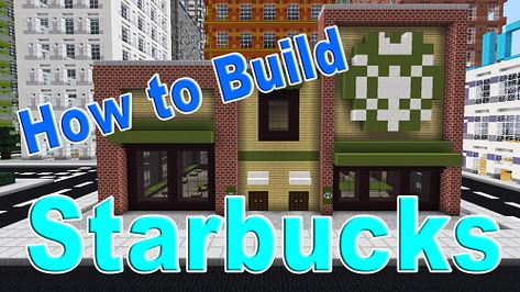 In this minecraft tutorial Wild and I show you step by step how to build a Starbucks complete with the Starbucks logo We also look at how to decorate the inside making it the perfect minecraft city stop off for coffee or a pumpkin spice latte This would look great on any city build Minecraft Starbucks Building, Starbucks Minecraft, Minecraft Starbucks, Minecraft Diy, Cute Minecraft, City Ideas, Cute Minecraft Houses, Minecraft Videos, Minecraft City