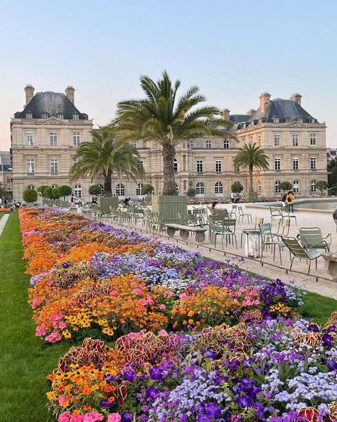 Paris Luxury Lifestyle on Instagram: “Have you ever been to Jardins du Luxembourg ? ❤ Share this stunning picture with your friends 😀 . Great picture by @varsovianna ⭐⭐⭐ .…” French Chateau Mansion, Chateau Mansion, Paris Landscape, Parisian Farmhouse, Paris Flowers, Paris Chateau, Jardin Des Tuileries, Luxembourg Gardens, Paris Luxury