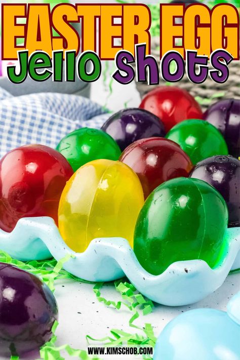 Serve up these boozy Easter Egg Jello Shots that are made with a plastic Easter egg as a mold for shaping the vodka jello shots for Easter. Easter Jello Shots Alcohol, Boozy Jello Jigglers, Jello Shots Easter, Easter Egg Jello Shots, Easter Shots Recipe, Easter Pudding Shots, Easter Jello Shots, Easter Shots Alcohol, Easter Drinks For Adults