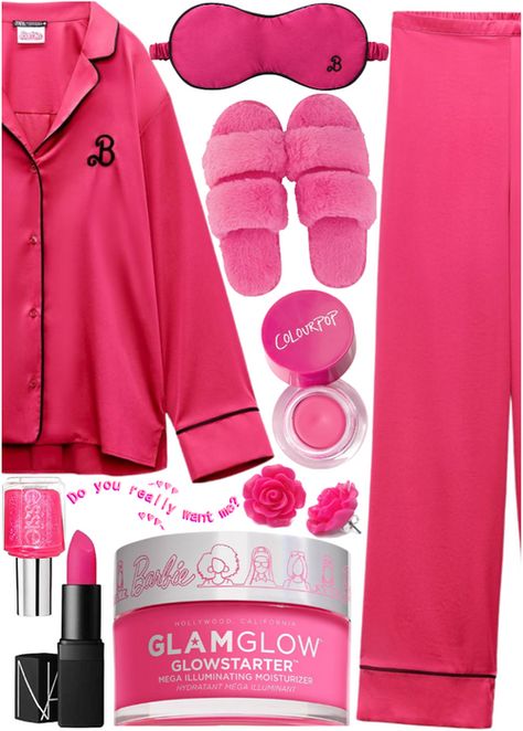 Barbie Slumber Party, Barbie Pjs, Pjs Ideas, Slumber Party Outfit, Megan Nicole, Barbie Vibes, Barbie Aesthetic, Party Outfit Ideas, Kira Kosarin