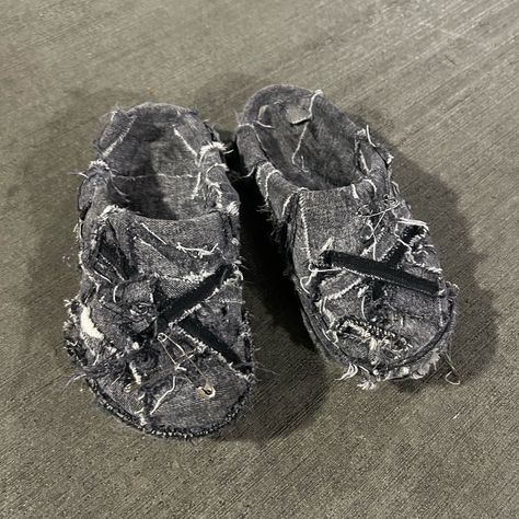 Custom Crocs Made By Jaesprintr.Shop Denim Crocs, Japanese 80s, Custom Crocs, Crocs Jibbitz, Crocs Black, Women's Crocs, Denim Shoes, Ranch Dressing, Crocs Shoes