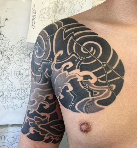 Japanese Chest Tattoo, Traditional Japanese Tattoo Meanings, Tebori Tattoo, Japanese Tattoo Meanings, Japanese Tattoos For Men, Tattoo Japanese Style, Tattoo Japanese, Latest Haircuts, Back Tattoos For Guys