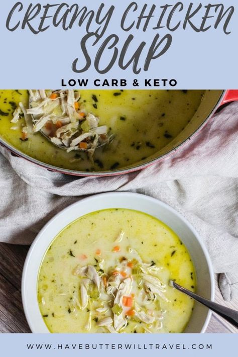 Low Carb Chicken Soup, Easy Winter Recipes, Keto Chicken Soup, Keto Carnivore, Carnivore Recipes, Vegetable Soup With Chicken, Creamy Chicken Soup, Keto Soup, Hearty Meal