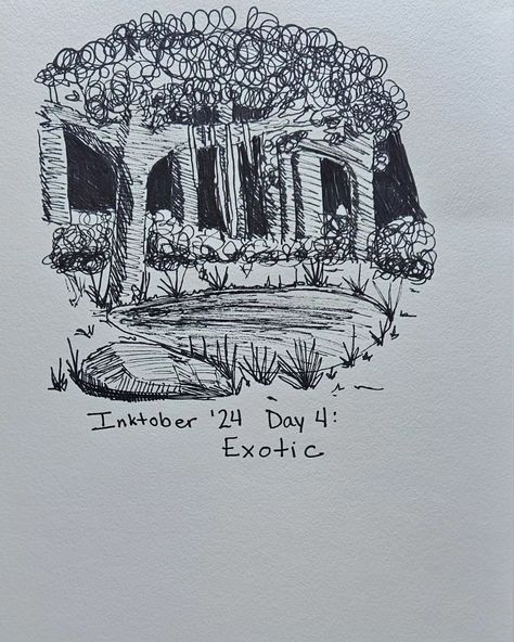 Inktober Day 4: Exotic #inktober #inktoberexotic #inktober2024exotic Exotic Inktober, Quick Saves