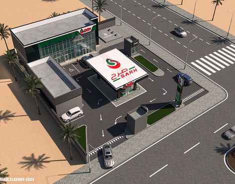 PETROL STATION (2) | Images :: Behance Modern Petrol Station Design, Gas Station Architecture, Prototype 2, Fuel Station, Digital Advertising Design, Petrol Pump, Branding Behance, Pompe A Essence, Station Service