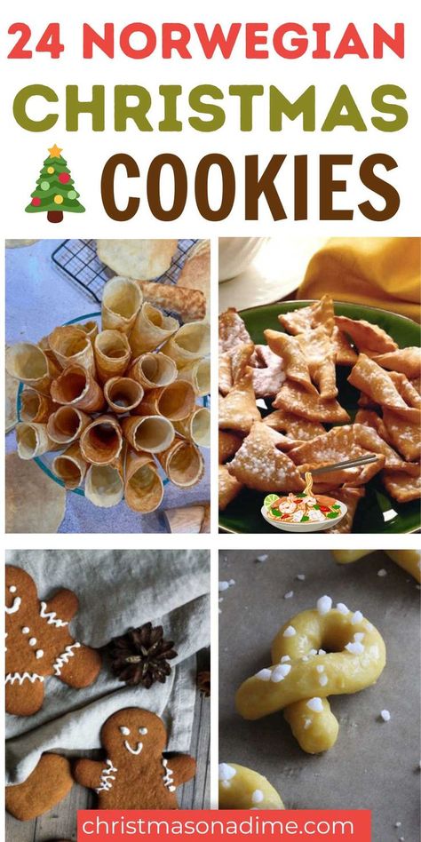 Norwegian Goro Cookies, Forgotten Christmas Cookies, Norwegian Kringla Cookies, Norwegian Christmas Baking, Scandinavian Christmas Cookies Recipes, Norwegian Baked Goods, Ethnic Christmas Cookies, Glogg Recipe Norwegian, Norwegian Baking Recipes