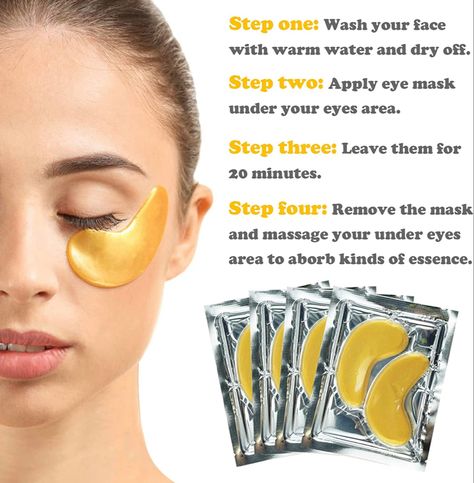 Adofect 31 Pairs Gold Eye Mask Collagen Eye Gel Pads Under Eye Mask for Puffiness and Dark Circle Under Eye Patches for Women and Men, 24k Gold (24K Gold) #ad Under Eye Gel Pads, Reduce Eye Bags, Eye Gel Pads, Under Eye Patches, Gold Eye Mask, Hair Growth Spray, Crystal Lips, Under Eye Mask, Dark Circles Under Eyes