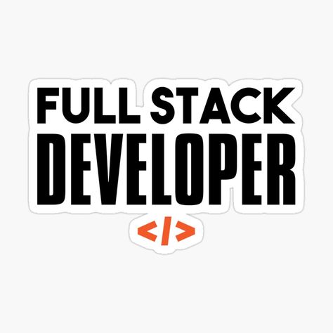 Developer Stickers, Developer Icon, Coding Stickers, Cool Laptop Stickers, Full Stack Development, Stack Overflow, Backend Developer, Frontend Developer, Full Stack Developer