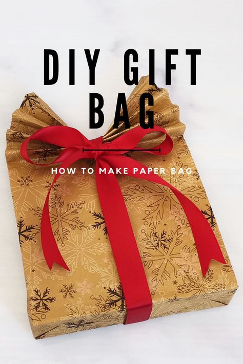 How to make paper bag. DIY gift bag tutorial. Gift Wrap Bags Diy, How To Make Gift Bag Out Of Wrapping Paper, Making Bags Out Of Wrapping Paper, Make A Gift Bag Out Of Wrapping Paper, Present Bag Diy, Paper Gift Bags Diy How To Make, How To Make A Wrapping Paper Gift Bag, Making Gift Bags Out Of Wrapping Paper, Wrapping Paper Bags Diy How To Make