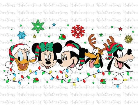 Disney Christmas Shirts, Friends Svg, Christmas Friends, Character Face, Mickey Christmas, Mouse Christmas, Merry Christmas Svg, Holiday Svg, Christmas Characters