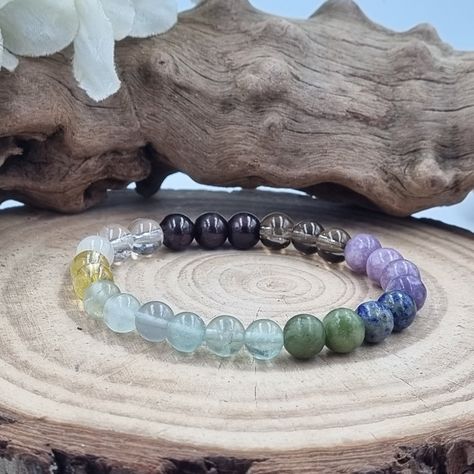 Menopause Bracelet Healing Crystals, Hot flushes, Genuine gemstone beads, Citrine, Garnet, Jade, Fluorite, Lepidolite, Stretch, 8mm beads by SylvsGems on Etsy Bracelet Size Chart, 8mm Beads, Jewelry Sale, Feminine Power, Crystal Healing Bracelets, Puffed Heart, Healing Bracelets, Hormone Balancing