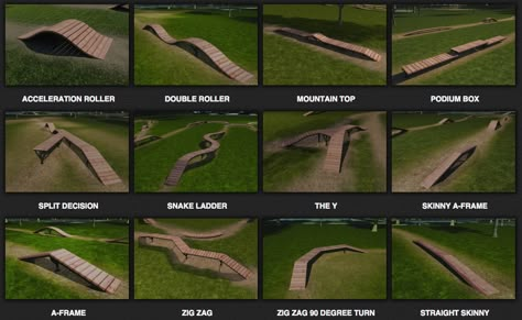 Rc Crawler Course, Bike Pump Track, Bmx Ramps, Dirt Bike Track, Backyard Skatepark, Jump Park, Trail Building, Motocross Tracks, Pump Track