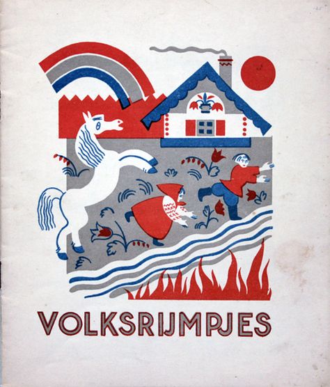 My Vintage Avenue !!! 50's and 60's illustrations !!!: Volksrijmpjes, illustrated by Konaschewitch,1929. Childrens Book Cover, Vintage Illustration Art, Mid Century Illustration, Book Illustration Art, Love Illustration, Naive Art, Vintage Children's Books, Vintage Artwork, Childrens Illustrations