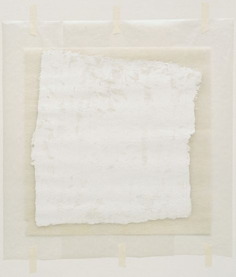 Robert Ryman. Surface Veil. (1970) Robert Ryman, Modern Abstract Art Geometric, Agnes Martin, Minimalism Art, Modern Art Paintings Abstract, Watercolor Artists, Drawing Prints, Paper Frames, Conceptual Art