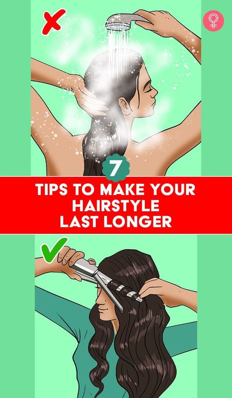 7 Tips To Make Your Hairstyle Last Longer: Sadly, most people with straight hair who try to curl their hair meet the same fate, as hairstyles usually don’t last very long if you don’t know how to make them stay. So, if you want to know how to make your hairstyle linger longer, we are here with the secrets. Read on to know them all! How To Make Your Hair Curly When Its Straight, How To Get Straight As, How To Make Curls Last, Straight To Curly Hair How To, Curl Straight Hair, How To Train My Hair To Wash Less, How To Make Your Curls Last All Day, Straight Hair To Curly How To Get, How To Keep Your Hair Straight After Showering