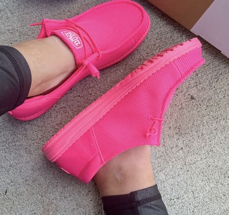 Pink hey dudes women’s shoes Hot Pink Hey Dudes, Hey Dudes, Hey Dude, Cute Pink, Super Cute, Loafers, Slip On, Pink