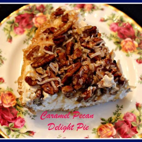 Caramel Pecan Delight Pie! Recipe - (4.3/5) Pecan Delight Pie, Pecan Delight, Caramel Pecan Pie, Caramel Pecan, Perfect Pies, Sweetie Pie, Pie Dessert, Pecan Pie, Down South