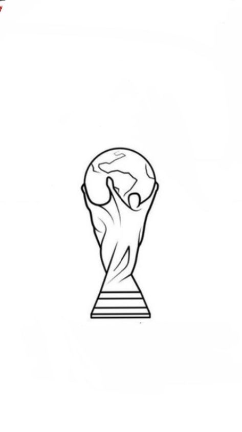 World Cup Tattoo, Cup Tattoo, Qatar 2022, Simple Tattoos, Qatar, World Cup, Tattoo Designs, Tattoos, Design