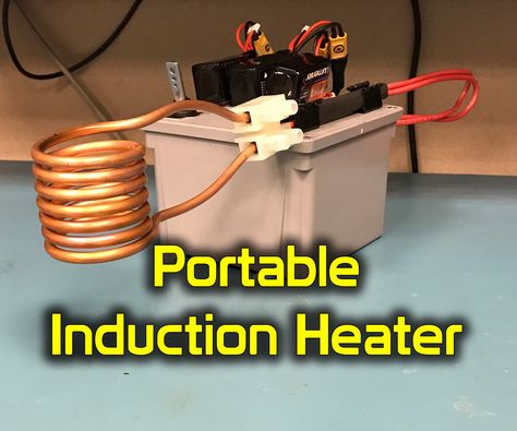 Induction Forge, Diy Heater, Induction Heating, Electronic Circuit Projects, Electrical Projects, Electronics Projects Diy, Circuit Projects, Homemade Tools, Induction Cooktop