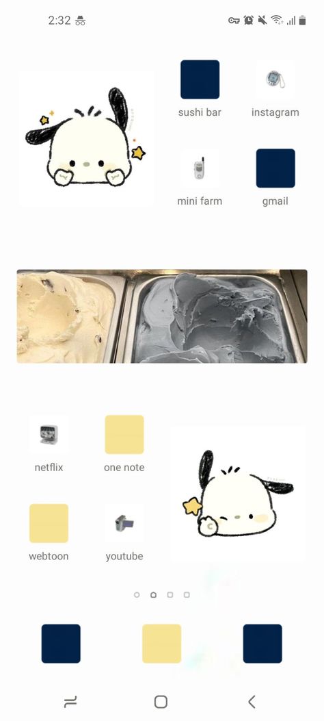 Pochacco Iphone Layout, Pochacco Homescreen Layout, Pochacco Phone Theme, Pochacco Widget Long, Yellow Phone Layout, Sanrio Phone Layout, Yellow Homescreen Wallpaper, Yellow Phone Theme, Pochacco Homescreen