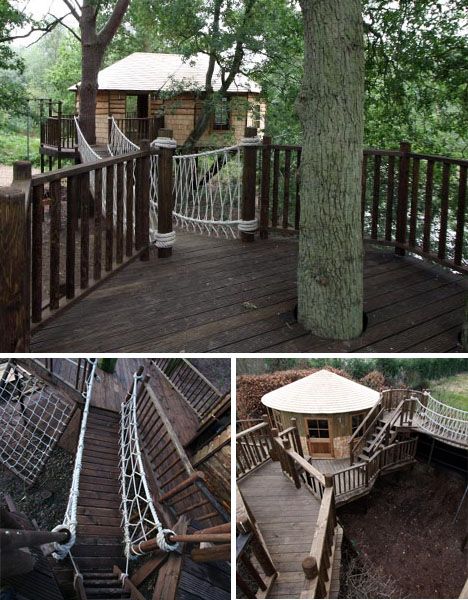 Garden Ladder Ideas, Tree House Interior, Garden Ladder, Forest Designs, Building A Treehouse, Treehouse Cabins, Tree House Kids, House Pictures, Cool Tree Houses