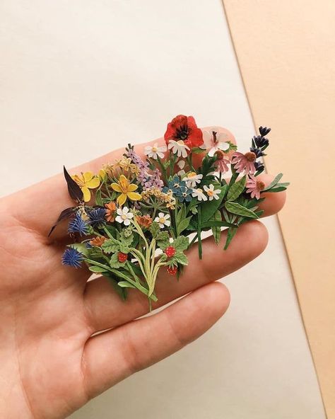 Tania Lissova, Cut Out Art, Paper Cutout Art, Paper Plants, Paper Flower Bouquet, Paper Illustration, Tiny Hand, Paper Cut Art, Themed Crafts