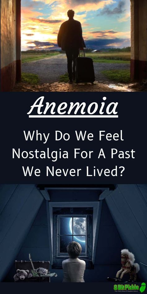 Anemoia means to experience nostalgia for a time you have NEVER known. In other words, to experience true Anemoia, you must experience genuine nostalgia when...... . #retro #classic #oldschool #vintage #nostalgia #retrokid #retrolovers #missthosedays #throwback #childhood #memories #goodolddays #wheniwasakid #childhoodmemories Anemoia Meaning, In Medias Res, Vintage Nostalgia, Retro Kids, In Other Words, Interpersonal Relationship, Greek Words, Positive Emotions, Emotional Connection