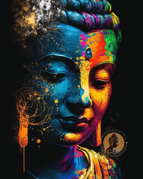 Bhudha Image Art, Longhorn Tattoo, Buddha Wallpaper Iphone, Buddha Canvas Art, Buddha Painting Canvas, Buddha Tattoo Design, Buddhist Art Drawing, Buddha Canvas, Buddha Art Drawing