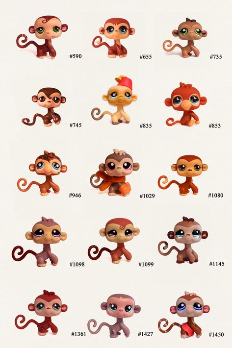 Nicole`s LPS blog - Littlest Pet Shop: Pets: Monkey Littlest Pet Shop Monkey, Lps Monkey, Lps Dachshund, Lps Accessories, Custom Lps, Palace Pets, Little Pet Shop Toys, Lps Toys, Pet 1