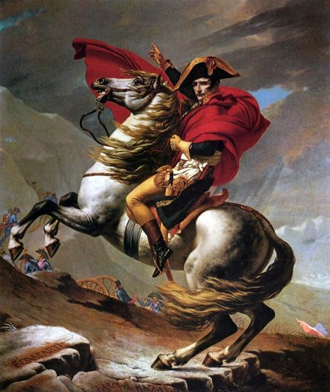 Napoleon Crossing the Alps at the St Bernard Pass - OGQ Backgrounds HD Jaques Louis David, Jacque Louis David, David Painting, Jacques Louis David, Giovanni Boldini, Istoria Artei, Historical Moments, Napoleon Bonaparte, French Empire