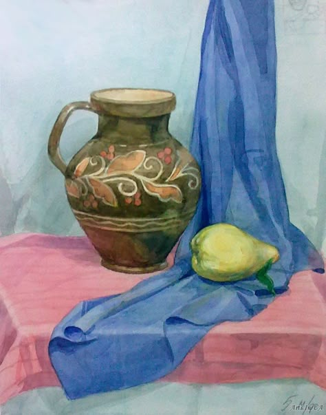 Watercolor Still Life Easy, Canvas Art Quotes, Art Deco Print, Star Wars Concept Art, Scenery Paintings, Still Life Drawing, Portrait Sculpture, Painting Still Life, Still Life Art