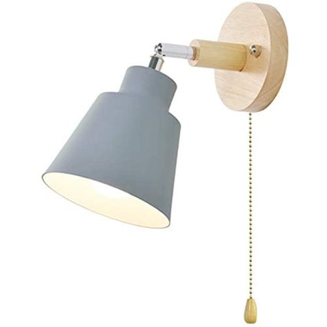 Amazon.com: Modern Wall Sconce Wooden Wall Light Fixture with Pull Cord, Wall lamp for Living Room Bedroom Hallway E27n Light Nordic Wooden Light Living Room Wall lamp with Pull Cord Switch E27: Home Improvement Modern Light Fixtures Bedroom, Urban Light, Wooden Wall Lights, Wall Light With Switch, Light Living Room, Wall Lamps Living Room, Wall Light Fixture, Urban Lighting, Wooden Light