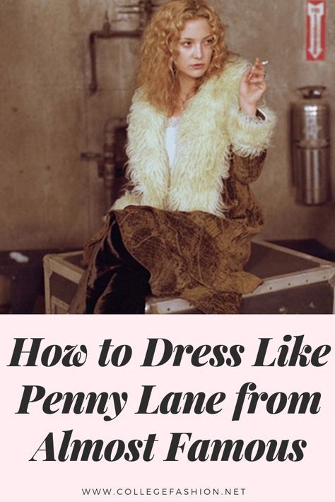 Almost Famous Fashion, Penny Lane Costume Halloween, Penny Lane Almost Famous Aesthetic, Penny Lane Almost Famous Outfits, Penny Lane Aesthetic Outfits, Penny Lane Halloween Costume, 70s Clothing Aesthetic, Pennylane Coat Outfit, Almost Famous Costume