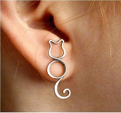 35 Cutest DIY Ideas With Cats https://diyjoy.com/diy-ideas-cats/ Diy Ring, Wire Earring, Bijoux Fil Aluminium, Easy Diy Jewelry, Work Jewelry, Cat Jewelry, Wire Crafts, Cute Diys, Cat Earrings