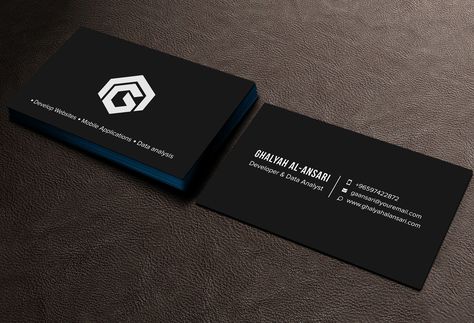 Business Card Design required for freelance developer and analyst #AD, #Design, #AFFILIATE, #Card, #Business, #required Developer Business Card, Moody Business Card, Free Website Templates, Report Design, Professional Graphic Design, Logo Design Contest, Graphic Design Services, Design Consultant, One Design