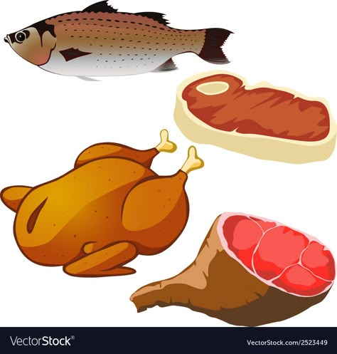 Meat isolated Royalty Free Vector Image - VectorStock English Activities For Kids, Vegetable Garden Diy, Food Clipart, Game Illustration, English Activities, Easy Learning, Preschool Learning Activities, Science Fair, Art Clipart